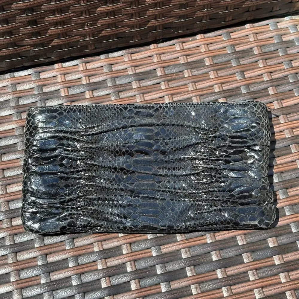Michael Kors Crocodile Black Clutch - Picture 11 of 11